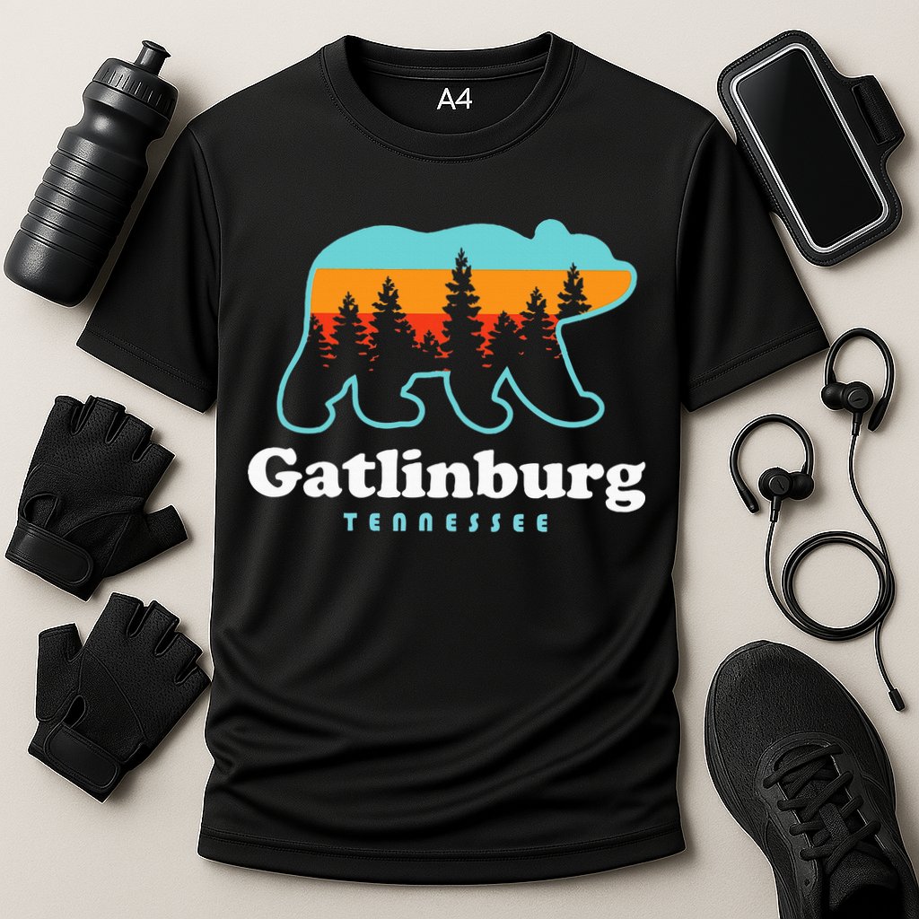 Gatlinburg Tennessee Bear Great Smoky Mountains Cooling Performance Crew T-Shirt