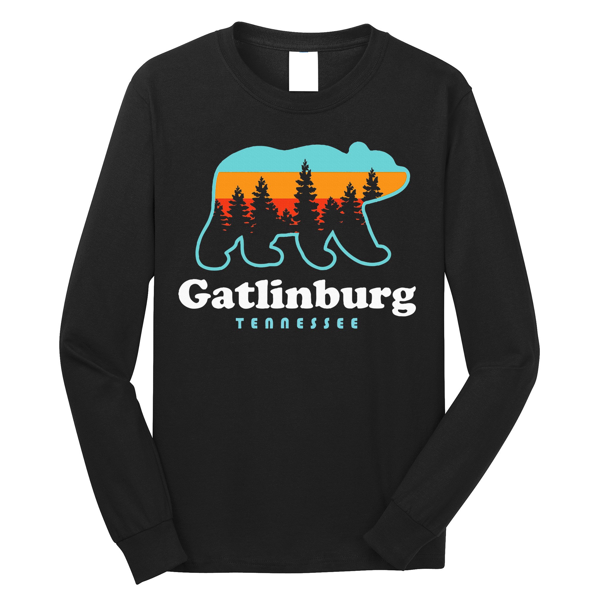 Gatlinburg Tennessee Bear Great Smoky Mountains Long Sleeve Shirt