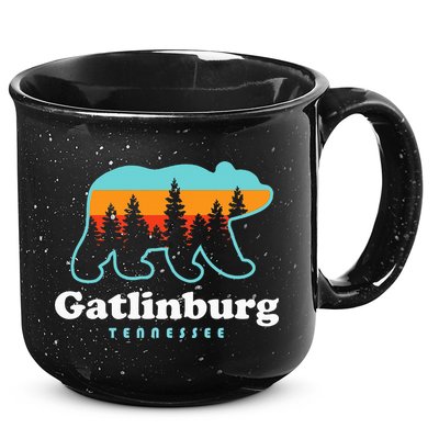Gatlinburg Tennessee Bear Great Smoky Mountains 15oz Campfire Ceramic Mug