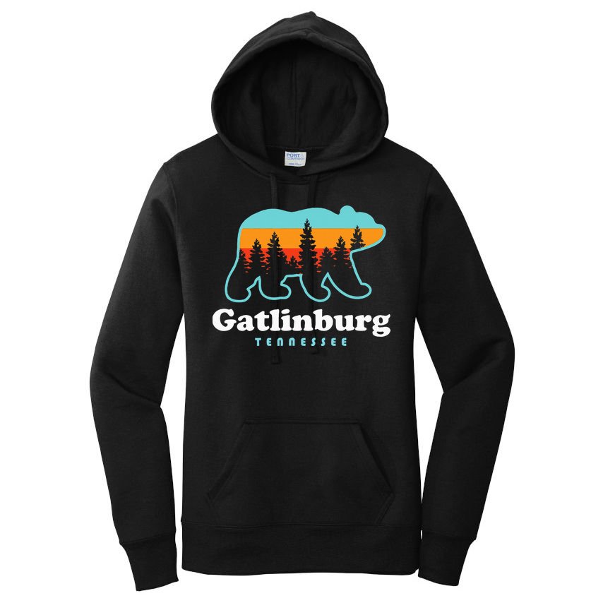 Gatlinburg Tennessee Bear Great Smoky Mountains Women's Pullover Hoodie