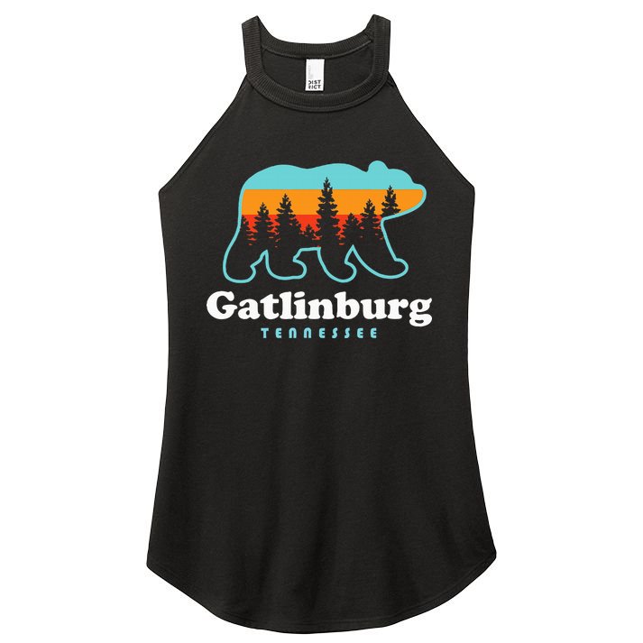 Gatlinburg Tennessee Bear Great Smoky Mountains Women's Perfect Tri Rocker Tank