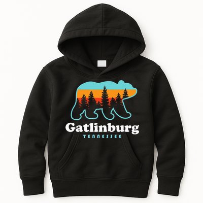 Gatlinburg Tennessee Bear Great Smoky Mountains Kids Hoodie