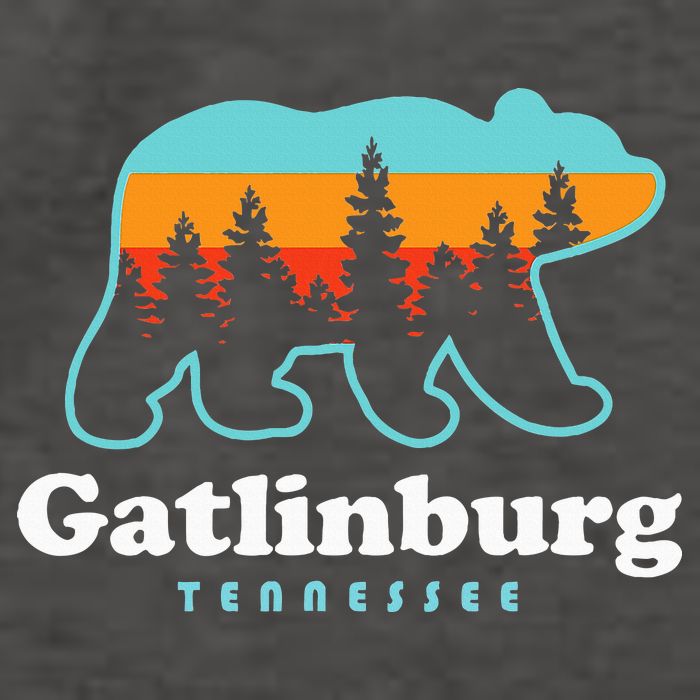 Gatlinburg Tennessee Bear Great Smoky Mountains Vector Backpack