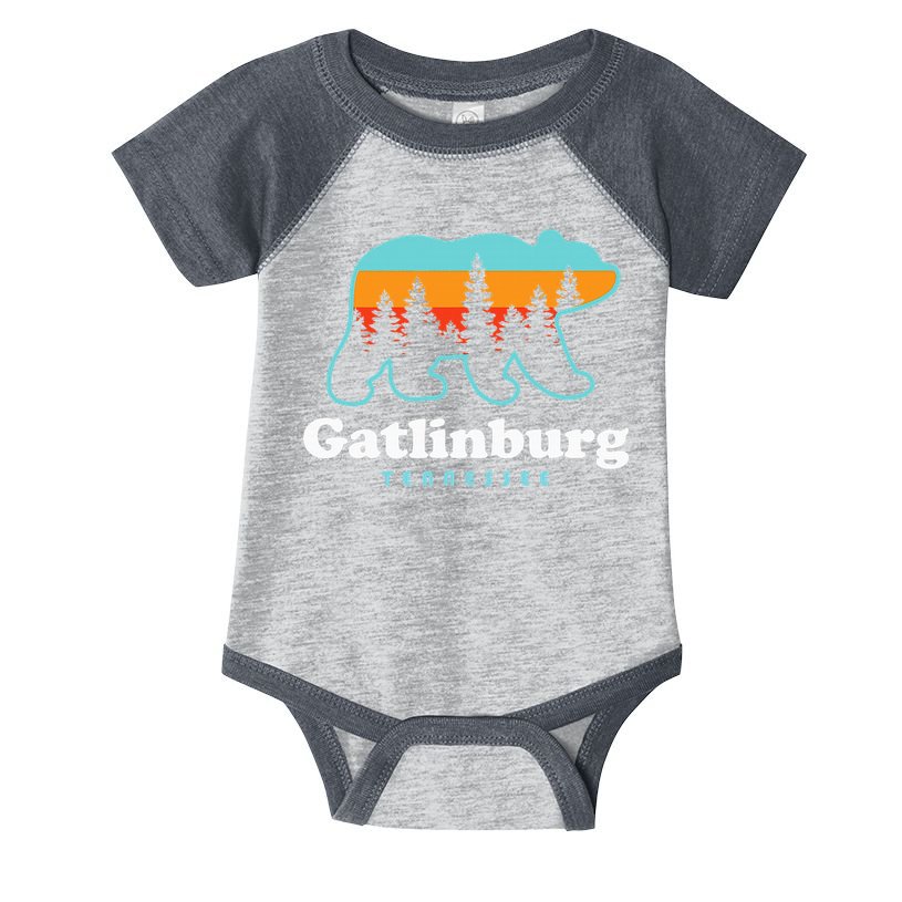 Gatlinburg Tennessee Bear Great Smoky Mountains Infant Baby Jersey Bodysuit