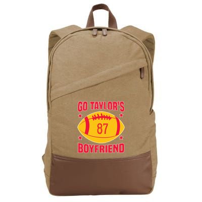 Go T.aylors Boyfriend Football Funny Go T.aylor's Boyfriend Cotton Canvas Backpack