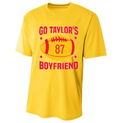 Go T.aylors Boyfriend Football Funny Go T.aylor's Boyfriend Performance Sprint T-Shirt