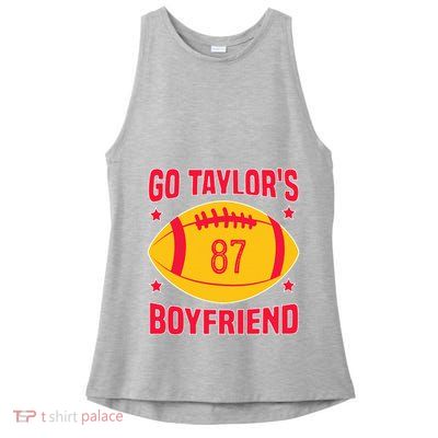 Go T.aylors Boyfriend Football Funny Go T.aylor's Boyfriend Ladies PosiCharge Tri-Blend Wicking Tank