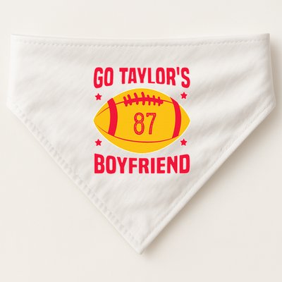 Go T.aylors Boyfriend Football Funny Go T.aylor's Boyfriend USA-Made Doggie Bandana