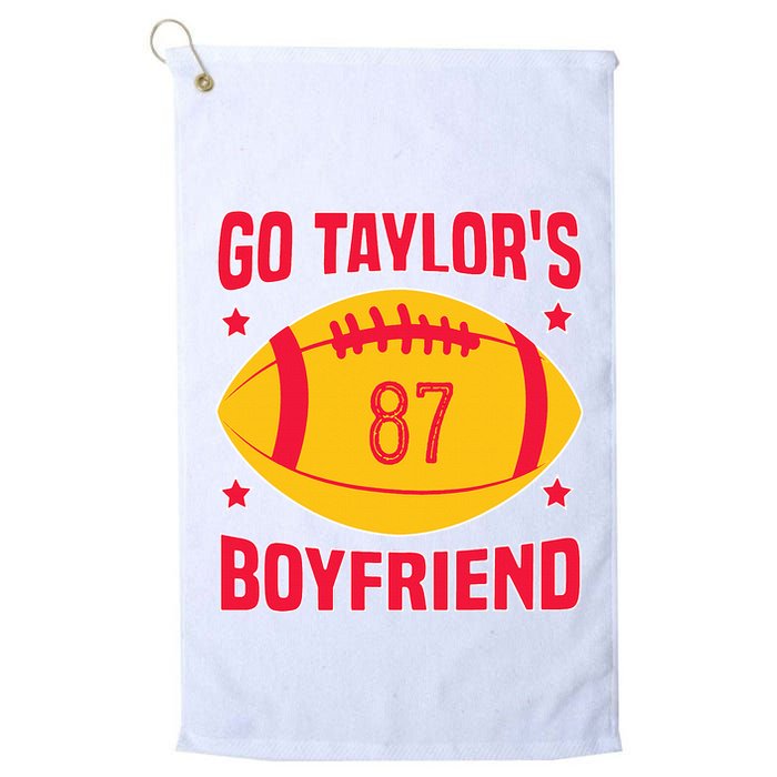 Go T.aylors Boyfriend Football Funny Go T.aylor's Boyfriend Golf Towel