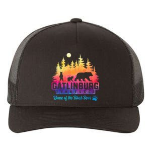 Gatlinburg Tennessee Bear Great Smoky Mountains Tie Dye Yupoong Adult 5-Panel Trucker Hat