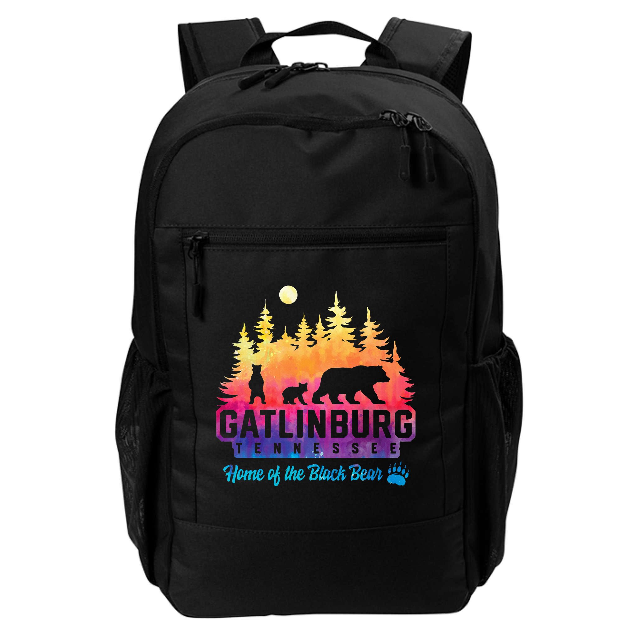 Gatlinburg Tennessee Bear Great Smoky Mountains Tie Dye Backpack