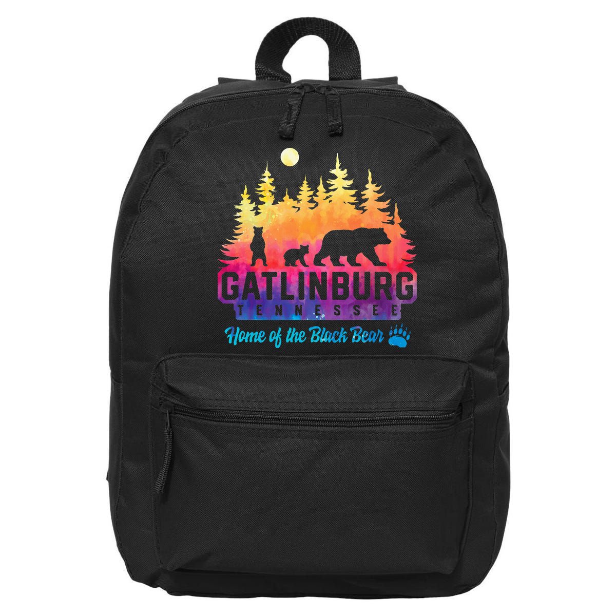 Gatlinburg Tennessee Bear Great Smoky Mountains Tie Dye 16 in Basic Backpack
