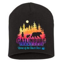 Gatlinburg Tennessee Bear Great Smoky Mountains Tie Dye Short Acrylic Beanie