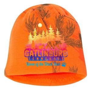 Gatlinburg Tennessee Bear Great Smoky Mountains Tie Dye Kati - Camo Knit Beanie