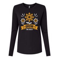 Grow The Best Womens Cotton Relaxed Long Sleeve T-Shirt