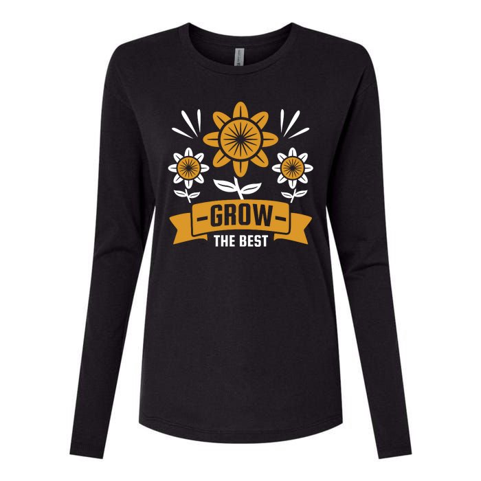 Grow The Best Womens Cotton Relaxed Long Sleeve T-Shirt