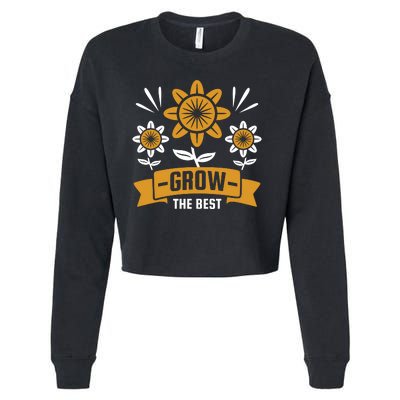 Grow The Best Cropped Pullover Crew