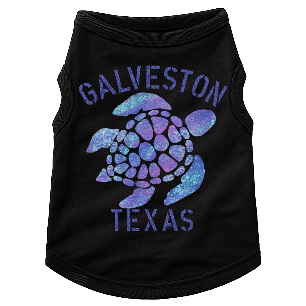 Galveston Tx Beach Design / Tribal Turtle Gift Cute Gift Doggie Tank