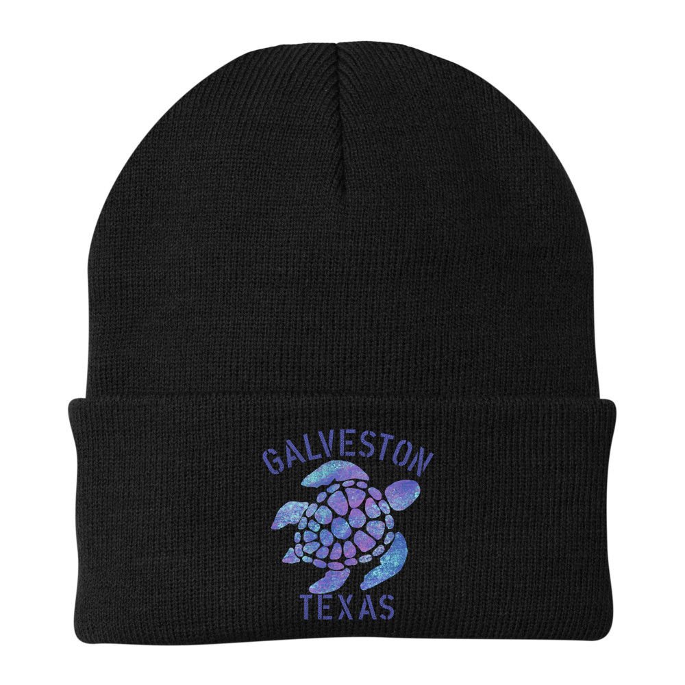 Galveston Tx Beach Design / Tribal Turtle Gift Cute Gift Beanie