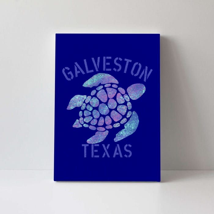 Galveston Tx Beach Design / Tribal Turtle Gift Cute Gift Canvas