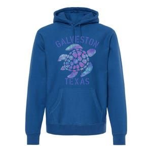 Galveston Tx Beach Design / Tribal Turtle Gift Cute Gift Premium Hoodie