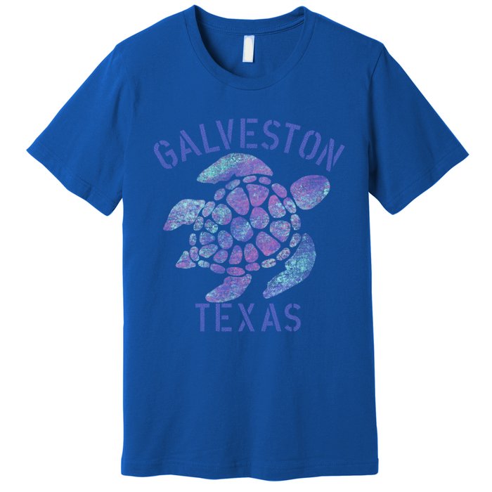 Galveston Tx Beach Design / Tribal Turtle Gift Cute Gift Premium T-Shirt