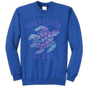 Galveston Tx Beach Design / Tribal Turtle Gift Cute Gift Tall Sweatshirt