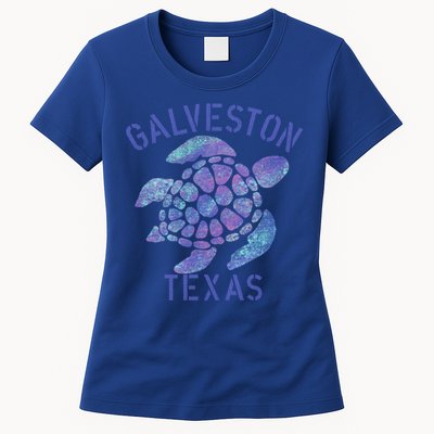Galveston Tx Beach Design / Tribal Turtle Gift Cute Gift Womens T-Shirt
