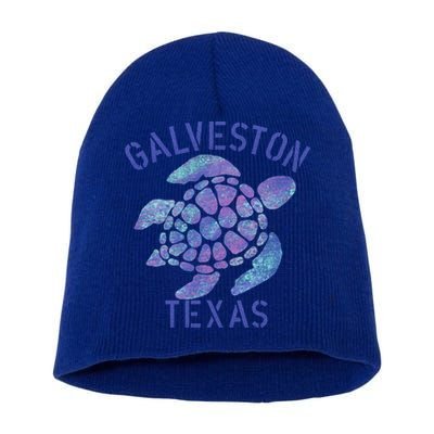 Galveston Tx Beach Design / Tribal Turtle Gift Cute Gift Short Acrylic Beanie