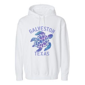 Galveston Tx Beach Design / Tribal Turtle Gift Cute Gift Garment-Dyed Fleece Hoodie