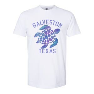 Galveston Tx Beach Design / Tribal Turtle Gift Cute Gift Softstyle CVC T-Shirt