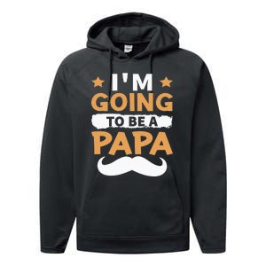 Going To Be Papa Again Soon To Be Daddy Husband Performance Fleece Hoodie