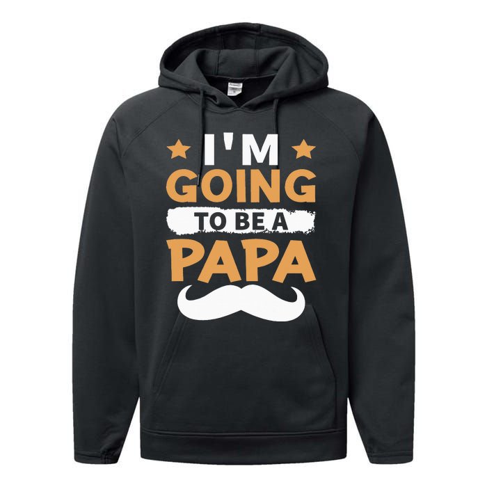 Going To Be Papa Again Soon To Be Daddy Husband Performance Fleece Hoodie