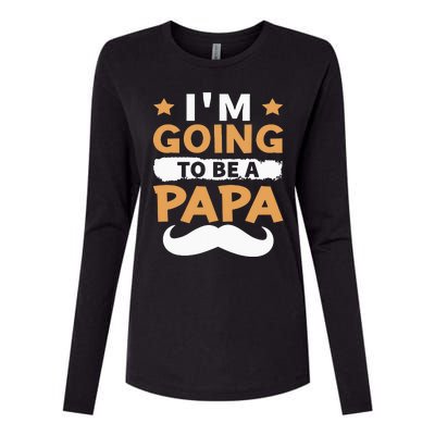 Going To Be Papa Again Soon To Be Daddy Husband Womens Cotton Relaxed Long Sleeve T-Shirt