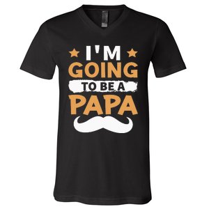 Going To Be Papa Again Soon To Be Daddy Husband V-Neck T-Shirt