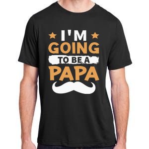 Going To Be Papa Again Soon To Be Daddy Husband Adult ChromaSoft Performance T-Shirt