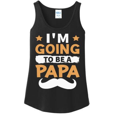 Going To Be Papa Again Soon To Be Daddy Husband Ladies Essential Tank