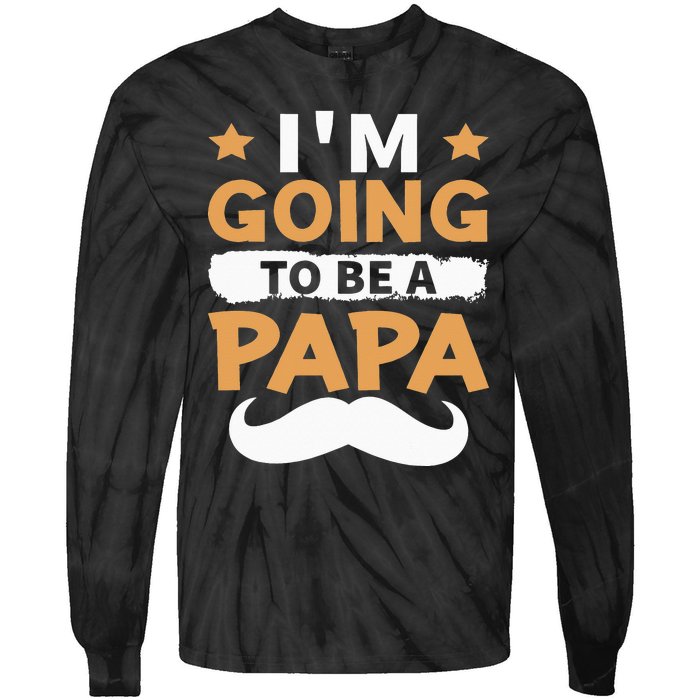 Going To Be Papa Again Soon To Be Daddy Husband Tie-Dye Long Sleeve Shirt