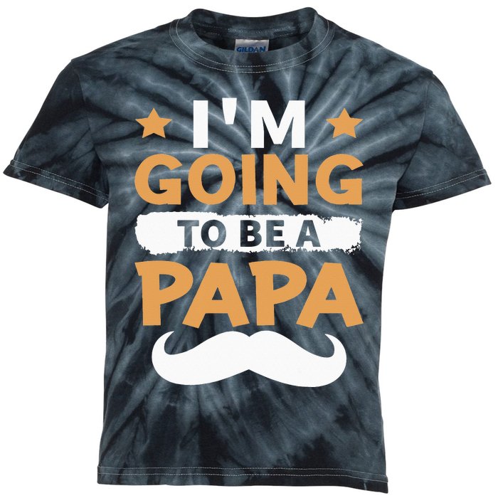 Going To Be Papa Again Soon To Be Daddy Husband Kids Tie-Dye T-Shirt