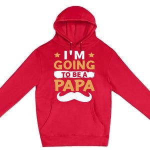 Going To Be Papa Again Soon To Be Daddy Husband Premium Pullover Hoodie