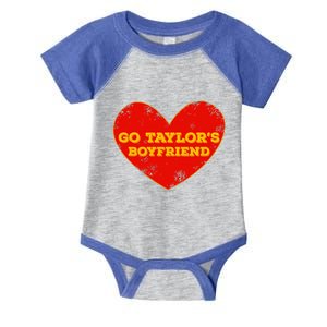 Go T.aylor’s Boyfriend Red Heart Funny Here For T.aylor Thing Infant Baby Jersey Bodysuit