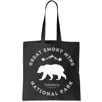 Gatlinburg TN Bear Retro Great Smoky Mountains National Park Bag