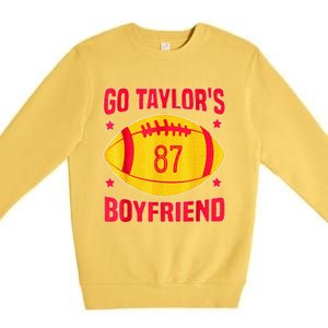 Go T.aylors Boyfriend Football Funny Go T.aylor's Boyfriend  Premium Crewneck Sweatshirt