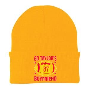 Go T.aylors Boyfriend Football Funny Go T.aylor's Boyfriend  Knit Cap Winter Beanie