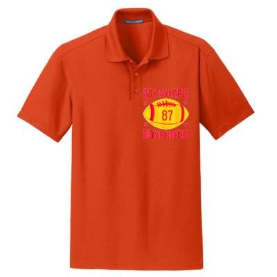 Go T.aylors Boyfriend Football Funny Go T.aylor's Boyfriend  Dry Zone Grid Polo