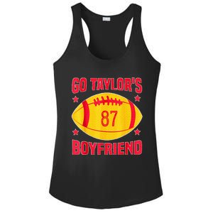 Go T.aylors Boyfriend Football Funny Go T.aylor's Boyfriend  Ladies PosiCharge Competitor Racerback Tank