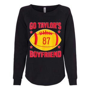 Go T.aylors Boyfriend Football Funny Go T.aylor's Boyfriend  Womens California Wash Sweatshirt