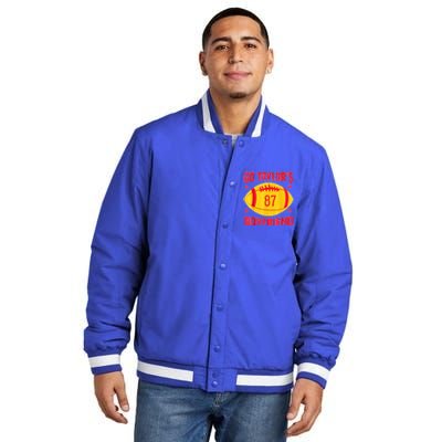 Go T.aylors Boyfriend Football Funny Go T.aylor's Boyfriend  Insulated Varsity Jacket