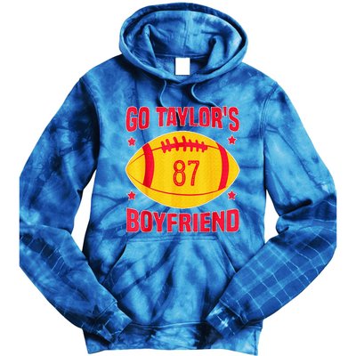 Go T.aylors Boyfriend Football Funny Go T.aylor's Boyfriend  Tie Dye Hoodie