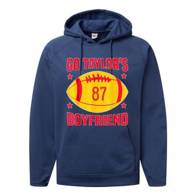 Go T.aylors Boyfriend Football Funny Go T.aylor's Boyfriend  Performance Fleece Hoodie